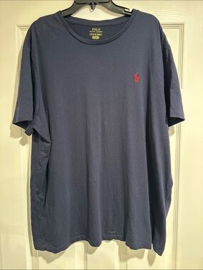 Polo by Ralph Lauren Navy Short-Sleeve Tee with Red Pony
